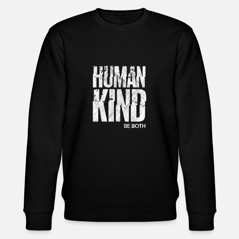 Menschenrechte Antirassismus Toleranz Geschenk - Stanley/Stella Unisex Bio-Sweatshirt CHANGER  - Schwarz