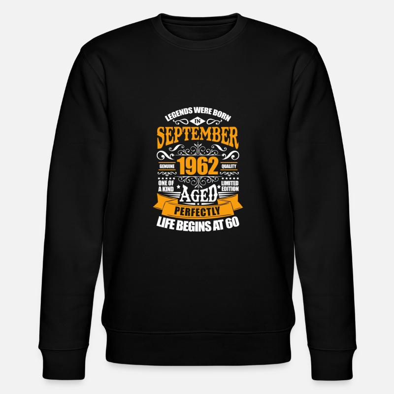 Septembre 1962 - Sweat bio CHANGER Stanley/Stella Unisexe - noir