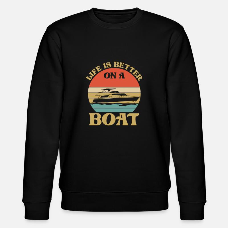 Captain - Stanley/Stella CHANGER Unisex Organic Sweatshirt - black