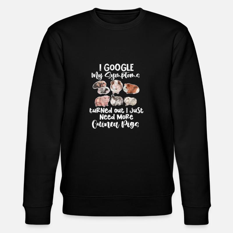Meerschweinchen - Stanley/Stella Unisex Bio-Sweatshirt CHANGER  - Schwarz