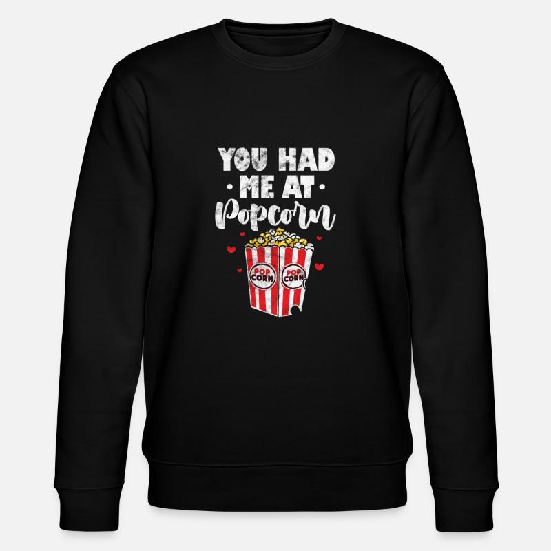 Popcorn - Stanley/Stella Unisex Bio-Sweatshirt CHANGER  - Schwarz