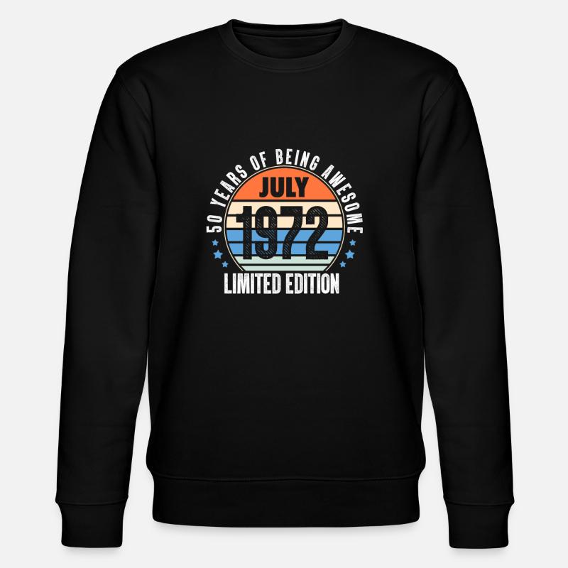 Juillet 1972 - Sweat bio CHANGER Stanley/Stella Unisexe - noir