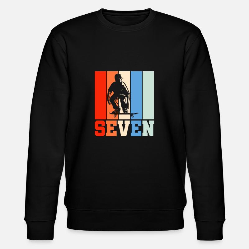 Skateboard 7ème anniversaire - Sweat bio CHANGER Stanley/Stella Unisexe - noir