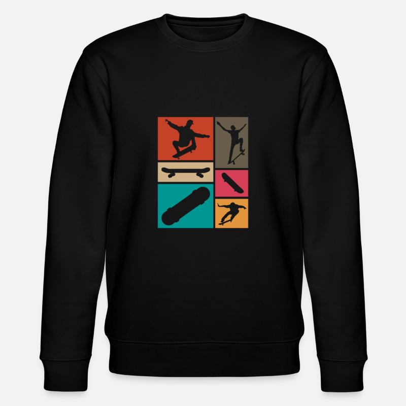 Skateboard - Stanley/Stella Unisex Bio-Sweatshirt CHANGER  - Schwarz