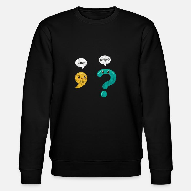 Grammatik Lehrer - Stanley/Stella Unisex Bio-Sweatshirt CHANGER  - Schwarz
