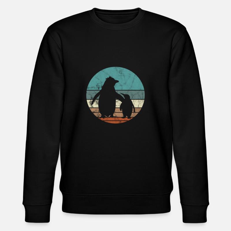 Pinguin - Stanley/Stella Unisex Bio-Sweatshirt CHANGER  - Schwarz