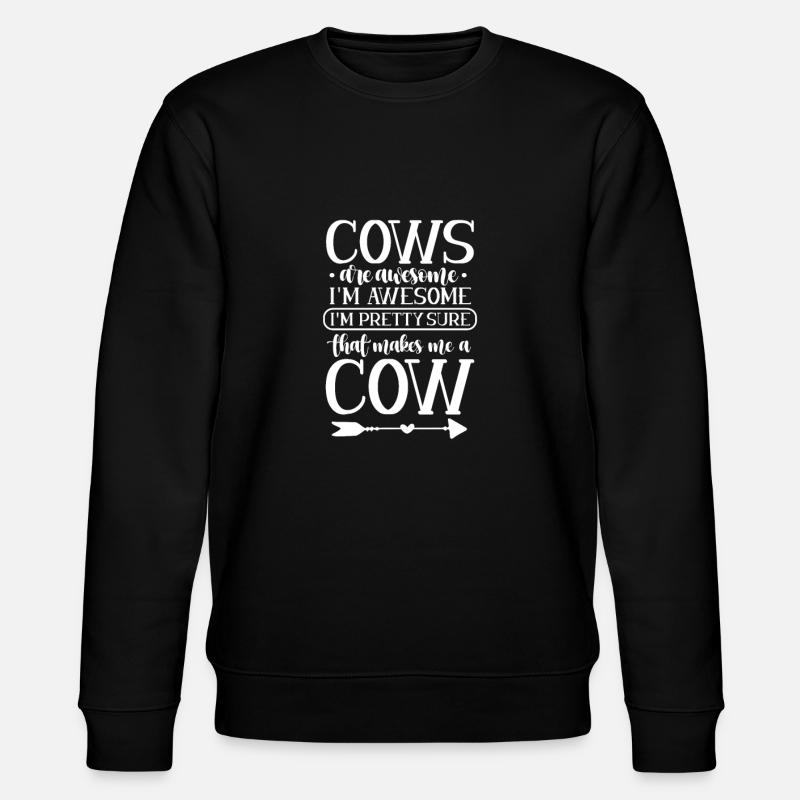 Vache - Sweat bio CHANGER Stanley/Stella Unisexe - noir