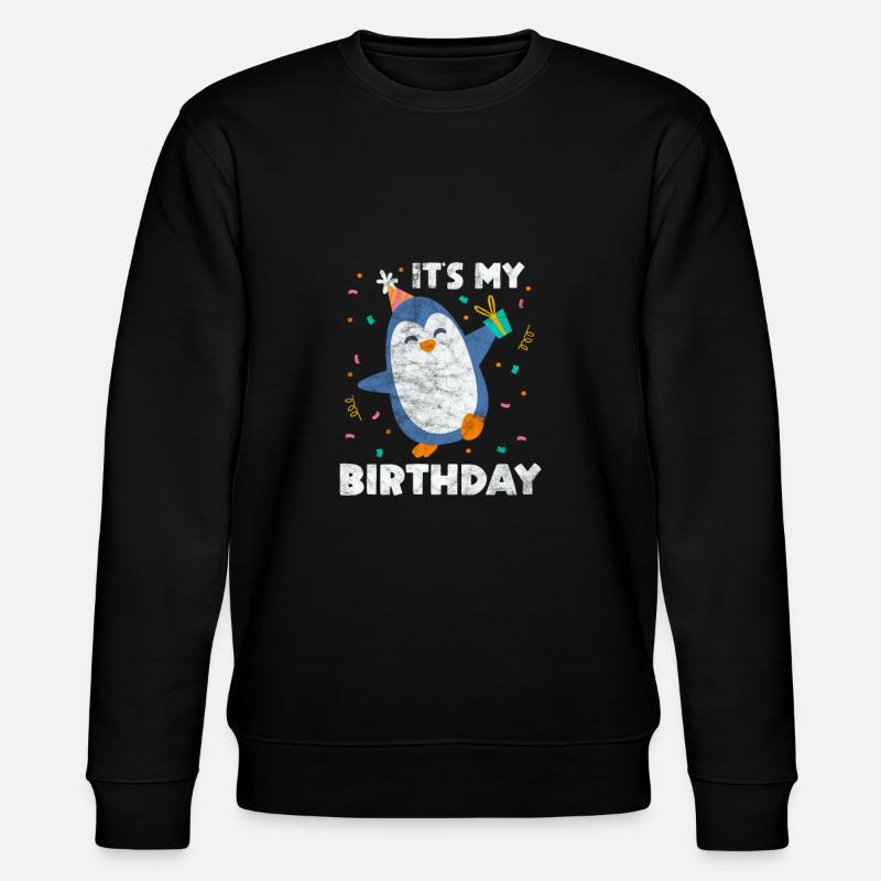 Anniversaire du pingouin - Sweat bio CHANGER Stanley/Stella Unisexe - noir