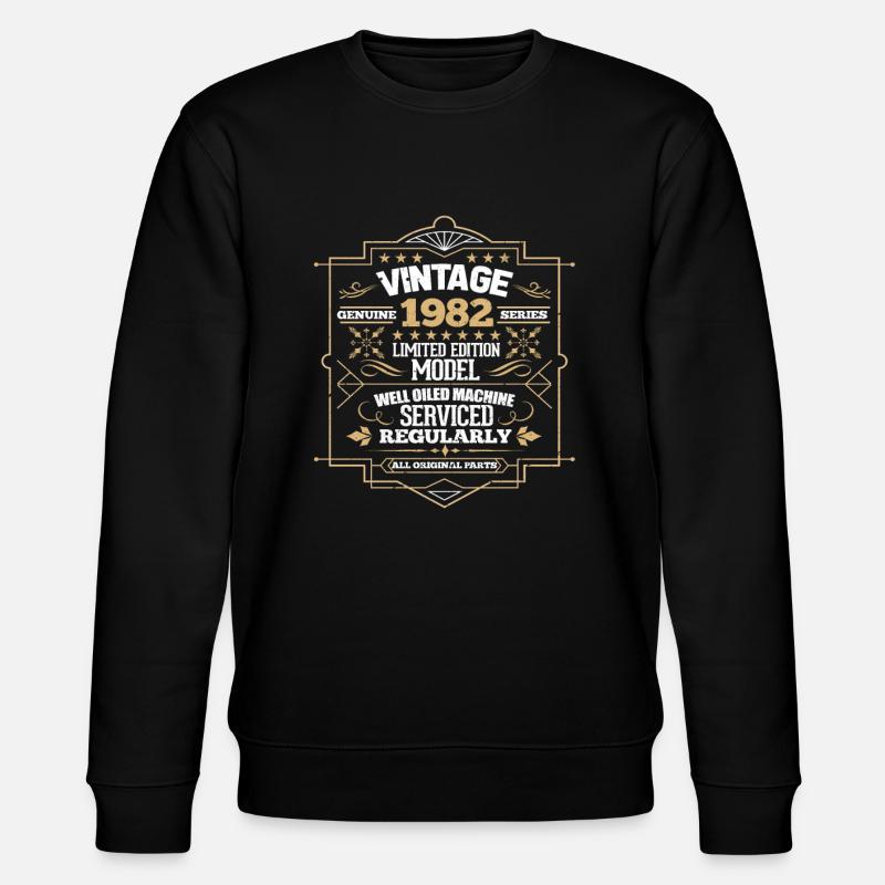 1982 - Stanley/Stella CHANGER Unisex Organic Sweatshirt - black