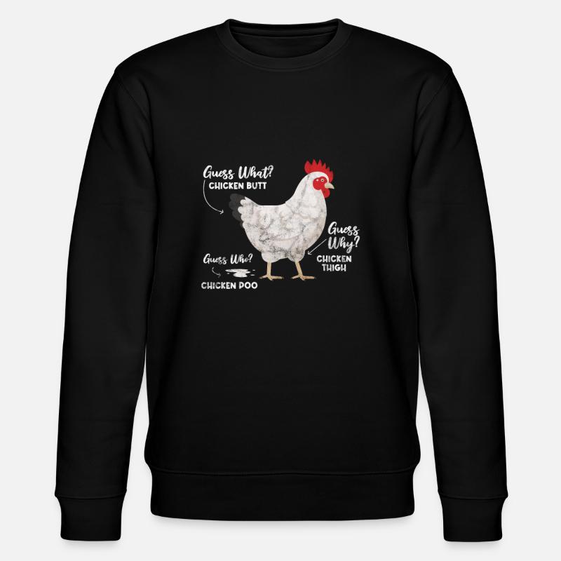 Poulet - Sweat bio CHANGER Stanley/Stella Unisexe - noir