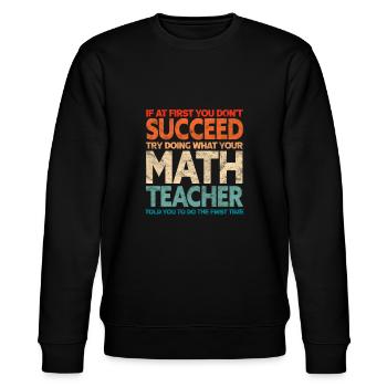 Mathematik - Stanley/Stella Unisex Bio-Sweatshirt CHANGER  - Schwarz - Vorne - Nik (191cm) & Marisol (170cm)