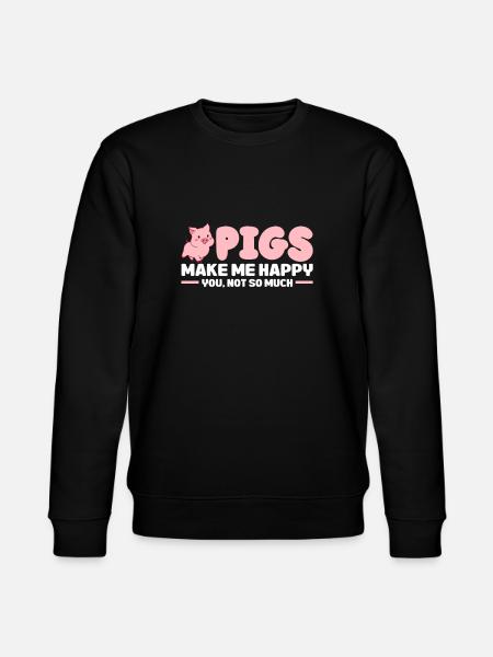 Pig - Stanley/Stella CHANGER Unisex Organic Sweatshirt - black