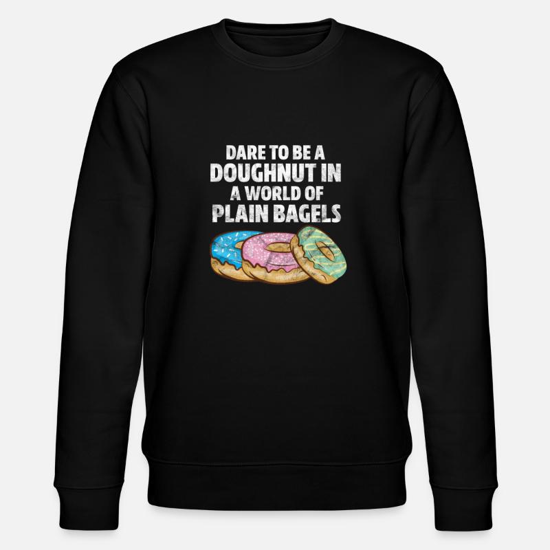 Donut - Stanley/Stella Unisex Bio-Sweatshirt CHANGER  - Schwarz