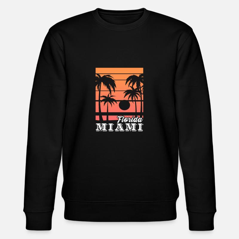 Miami - Stanley/Stella Unisex Bio-Sweatshirt CHANGER  - Schwarz