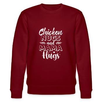 Chicken - Stanley/Stella CHANGER Unisex Organic Sweatshirt - burgundy - Front - Nik (191cm) & Marisol (170cm)
