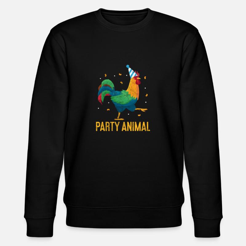 Huhn - Stanley/Stella Unisex Bio-Sweatshirt CHANGER  - Schwarz