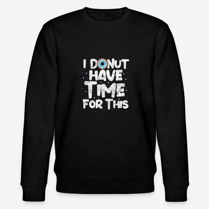 Donut - Stanley/Stella Unisex Bio-Sweatshirt CHANGER  - Schwarz