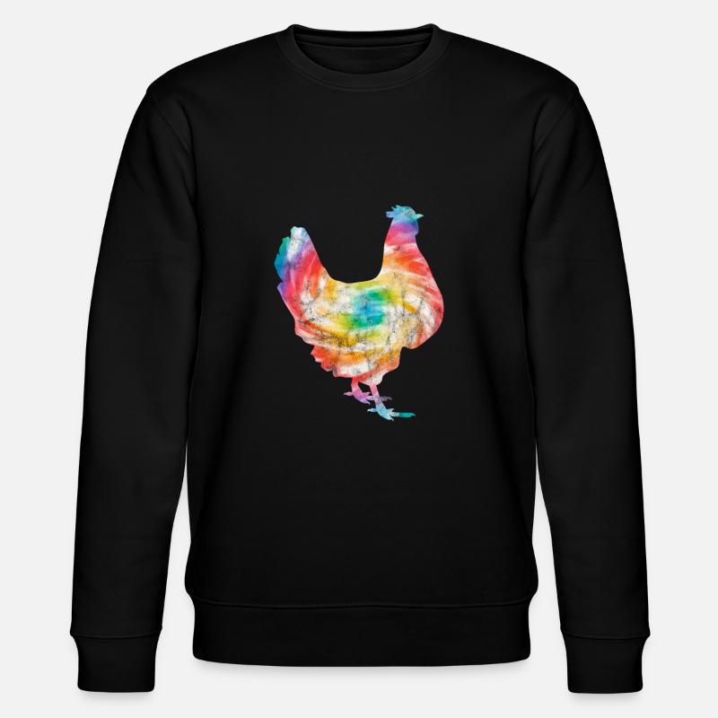 Huhn - Stanley/Stella Unisex Bio-Sweatshirt CHANGER  - Schwarz