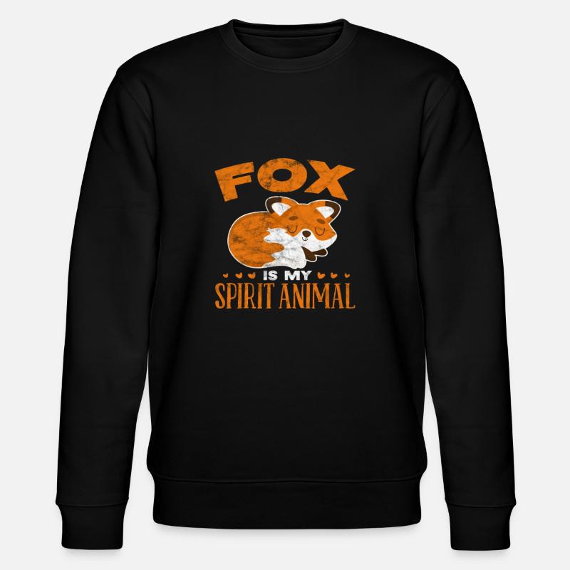 Fox - Stanley/Stella CHANGER Unisex Organic Sweatshirt - black