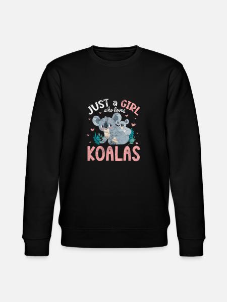 Koala Mädchen - Stanley/Stella Unisex Bio-Sweatshirt CHANGER  - Schwarz