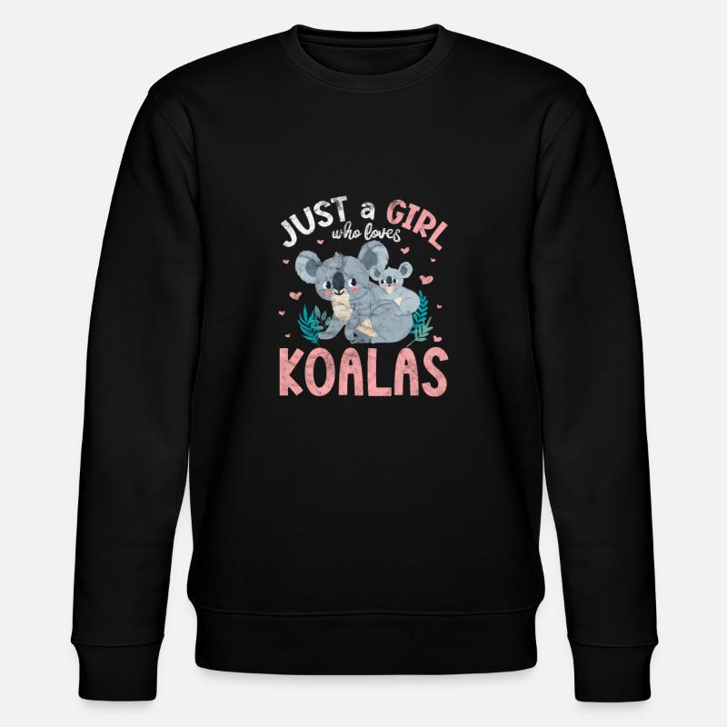 Koala Mädchen - Stanley/Stella Unisex Bio-Sweatshirt CHANGER - Schwarz