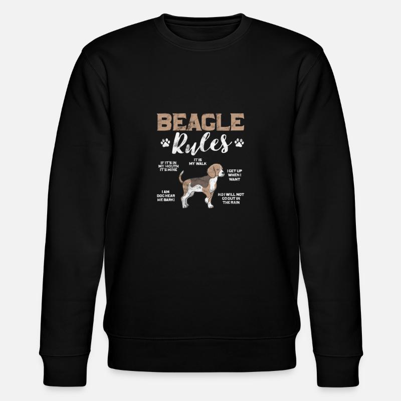 Beagle - Stanley/Stella Unisex Bio-Sweatshirt CHANGER  - Schwarz