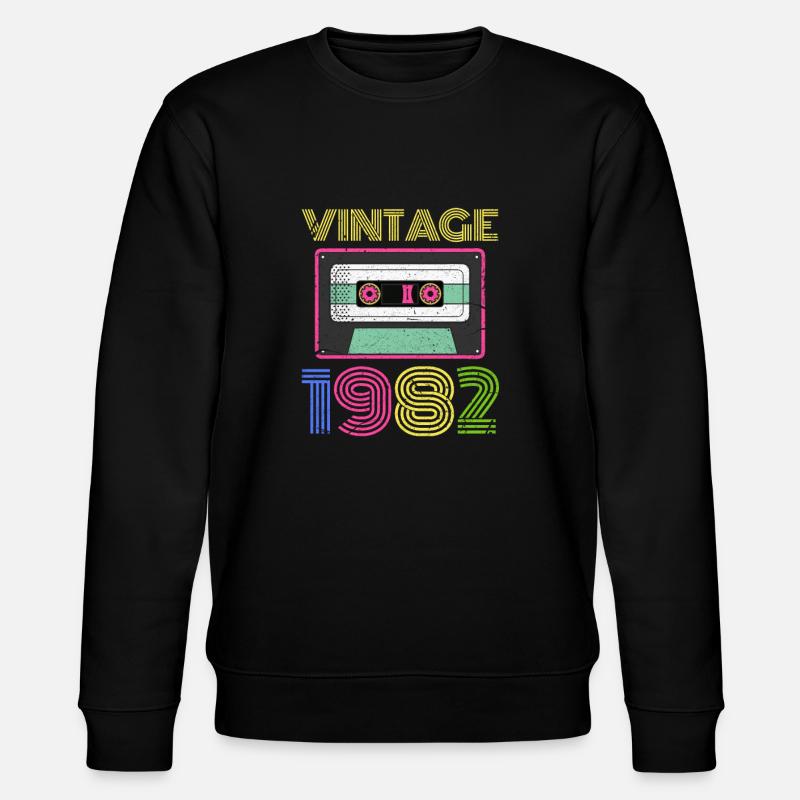 1982 - Stanley/Stella Unisex Bio-Sweatshirt CHANGER  - Schwarz
