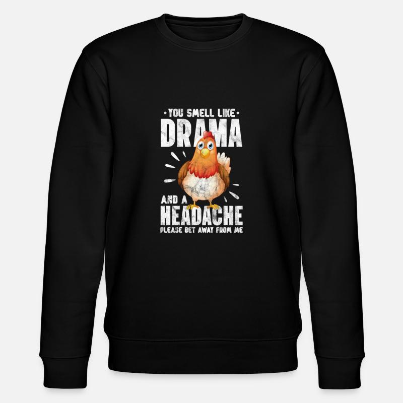Huhn - Stanley/Stella Unisex Bio-Sweatshirt CHANGER  - Schwarz