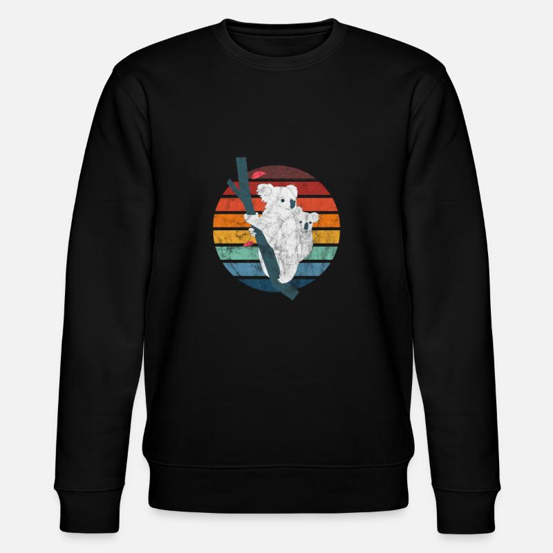 Koala - Stanley/Stella Unisex Bio-Sweatshirt CHANGER  - Schwarz