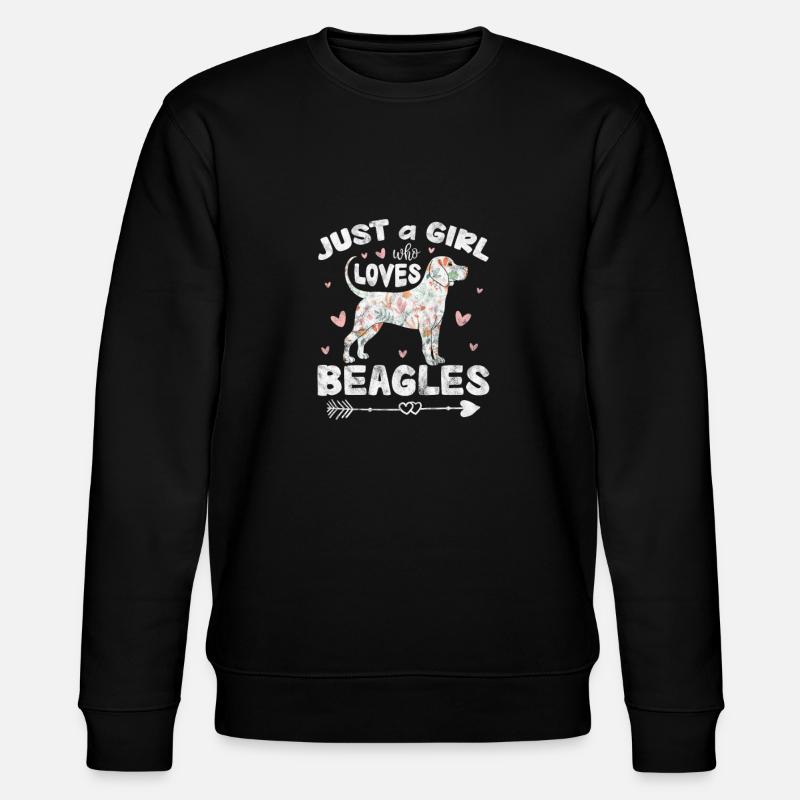 Beagle - Stanley/Stella CHANGER Unisex Organic Sweatshirt - black