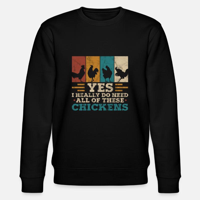 Poulet - Sweat bio CHANGER Stanley/Stella Unisexe - noir