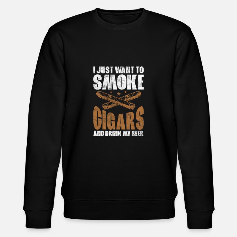 Zigarre - Stanley/Stella Unisex Bio-Sweatshirt CHANGER  - Schwarz