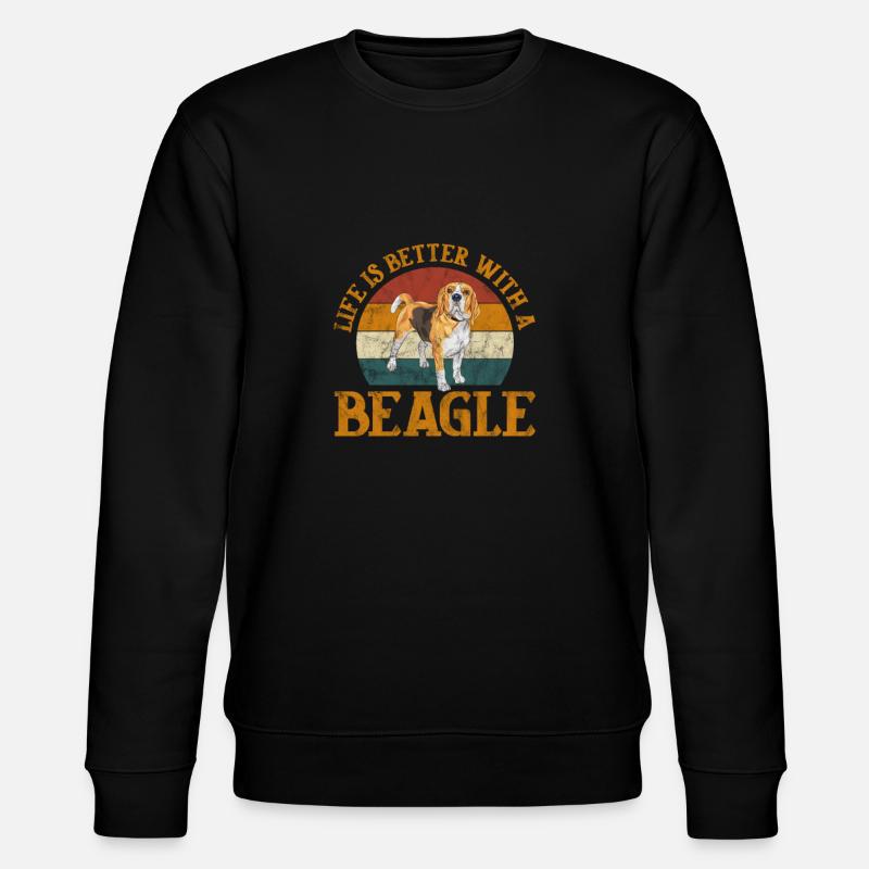 Beagle - Stanley/Stella CHANGER Unisex Organic Sweatshirt - black