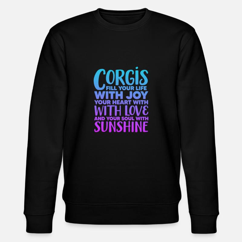 Corgi - Stanley/Stella Unisex Bio-Sweatshirt CHANGER  - Schwarz