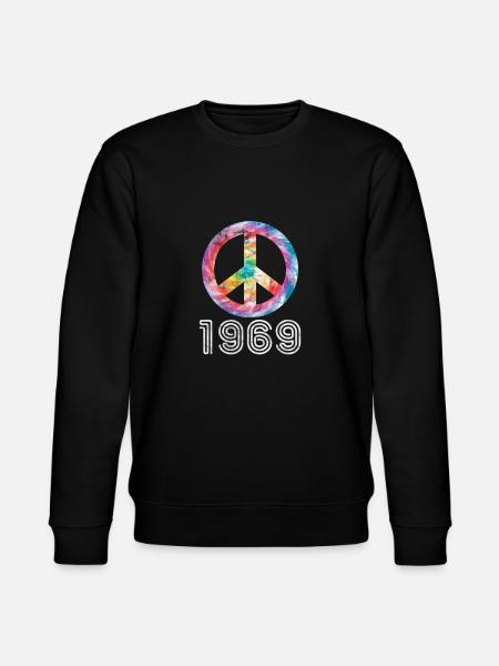 Hippie 1969 - Stanley/Stella CHANGER Unisex Organic Sweatshirt - black