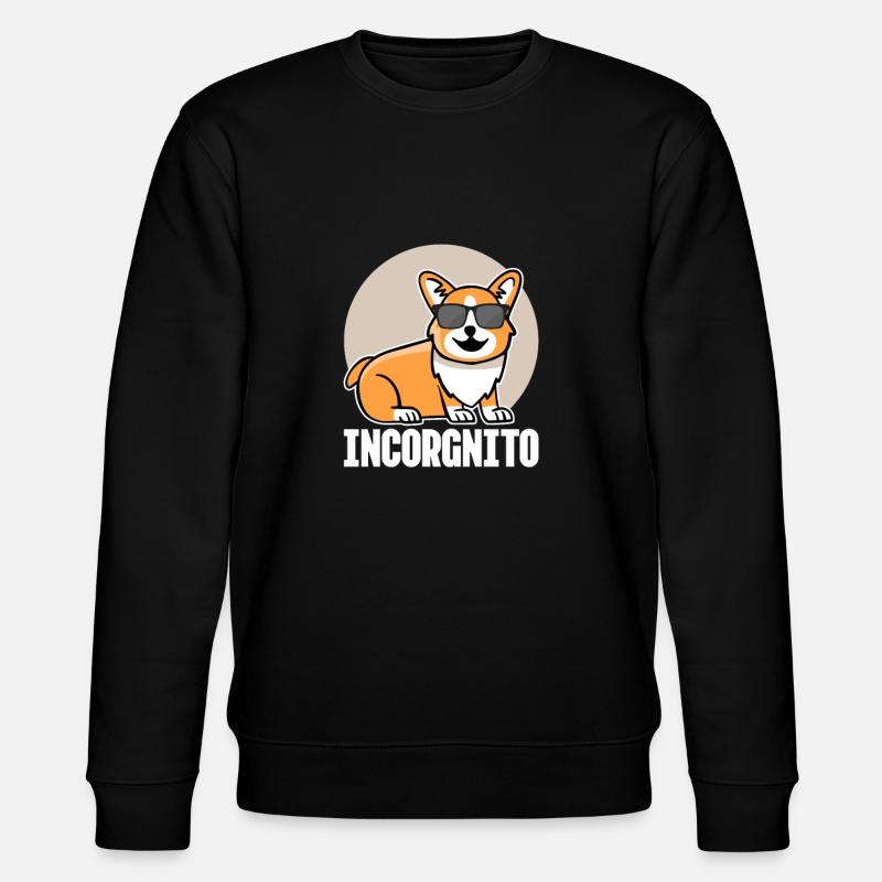 Corgi - Stanley/Stella Unisex Bio-Sweatshirt CHANGER  - Schwarz
