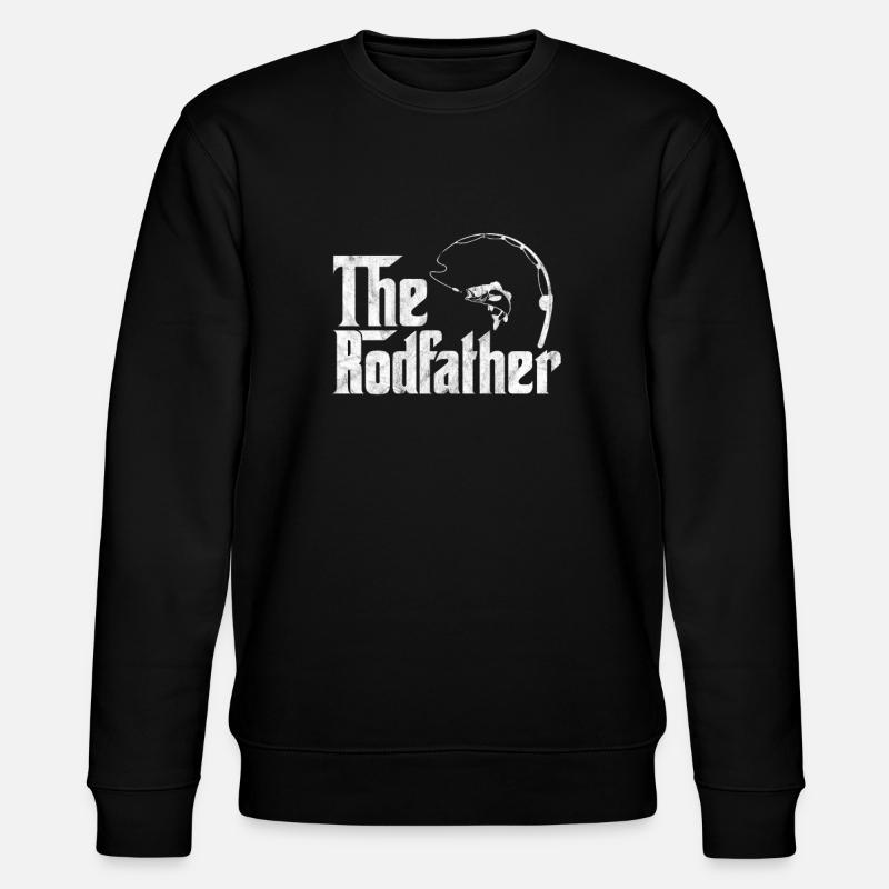 Angler Father - Stanley/Stella CHANGER Unisex Organic Sweatshirt - black