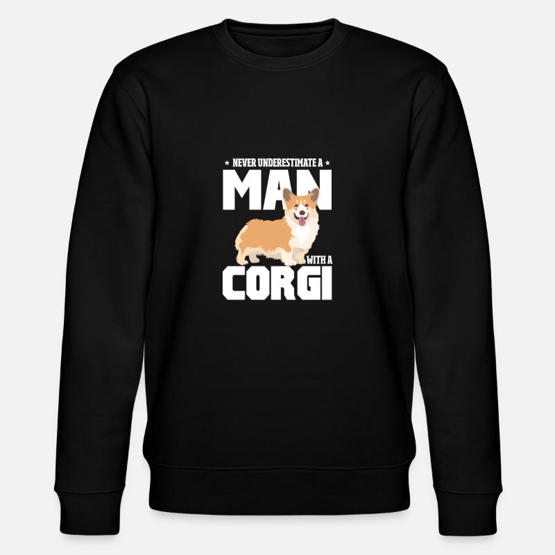 Corgi - Stanley/Stella Unisex Bio-Sweatshirt CHANGER  - Schwarz
