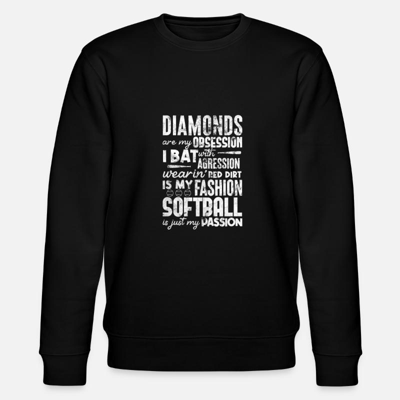 Softball - Stanley/Stella CHANGER Unisex Organic Sweatshirt - black