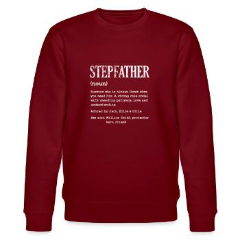 Stiefvater - Stanley/Stella Unisex Bio-Sweatshirt CHANGER  - Burgunderrot - Vorne - Nik (191cm) & Marisol (170cm)