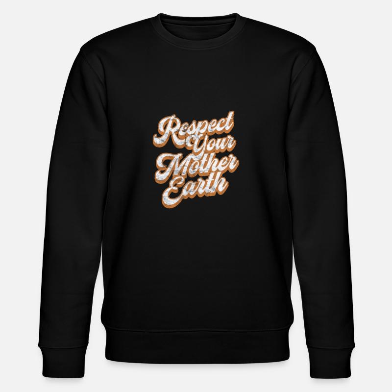 Hippie - Stanley/Stella Unisex Bio-Sweatshirt CHANGER  - Schwarz