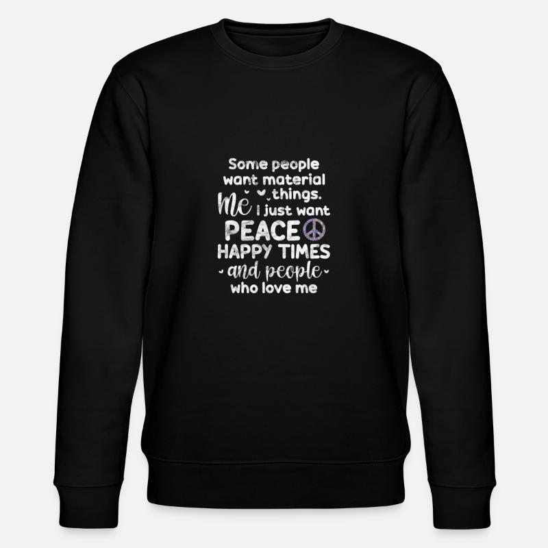 Hippy - Stanley/Stella CHANGER Unisex Organic Sweatshirt - black