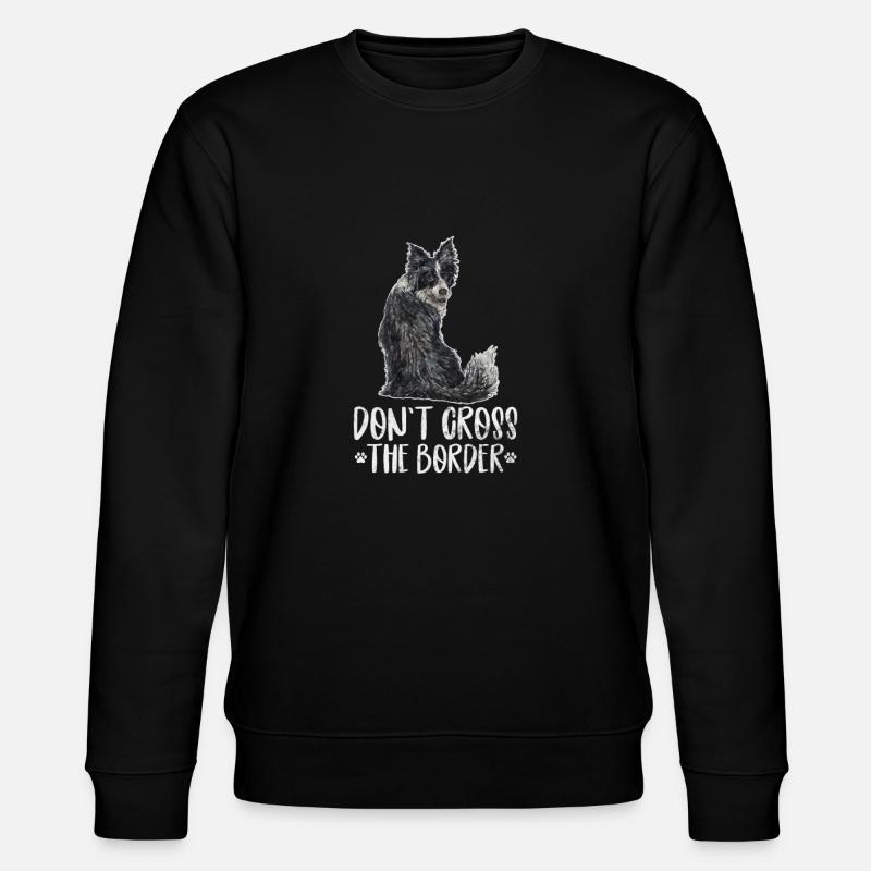 Border Collie - Stanley/Stella Unisex Bio-Sweatshirt CHANGER  - Schwarz