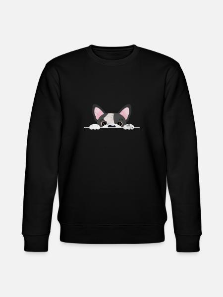 Boston Terrier - Stanley/Stella CHANGER Unisex Organic Sweatshirt - black