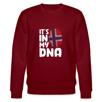 Norwegen - Stanley/Stella Unisex Bio-Sweatshirt CHANGER  - Burgunderrot - Vorne - Nik (191cm) & Marisol (170cm)