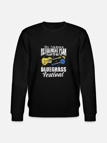 Retirement Bluegrass Festival - Stanley/Stella CHANGER Unisex Organic Sweatshirt - black