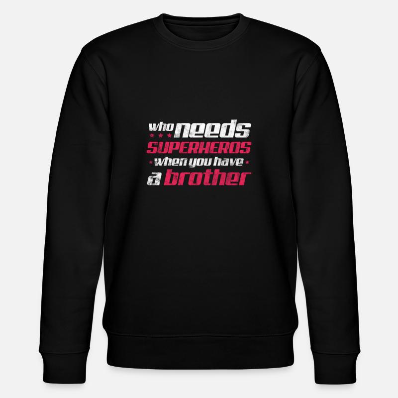 Bruder - Stanley/Stella Unisex Bio-Sweatshirt CHANGER  - Schwarz