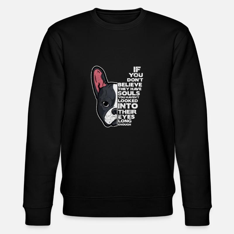 Boston Terrier - Sweat bio CHANGER Stanley/Stella Unisexe - noir