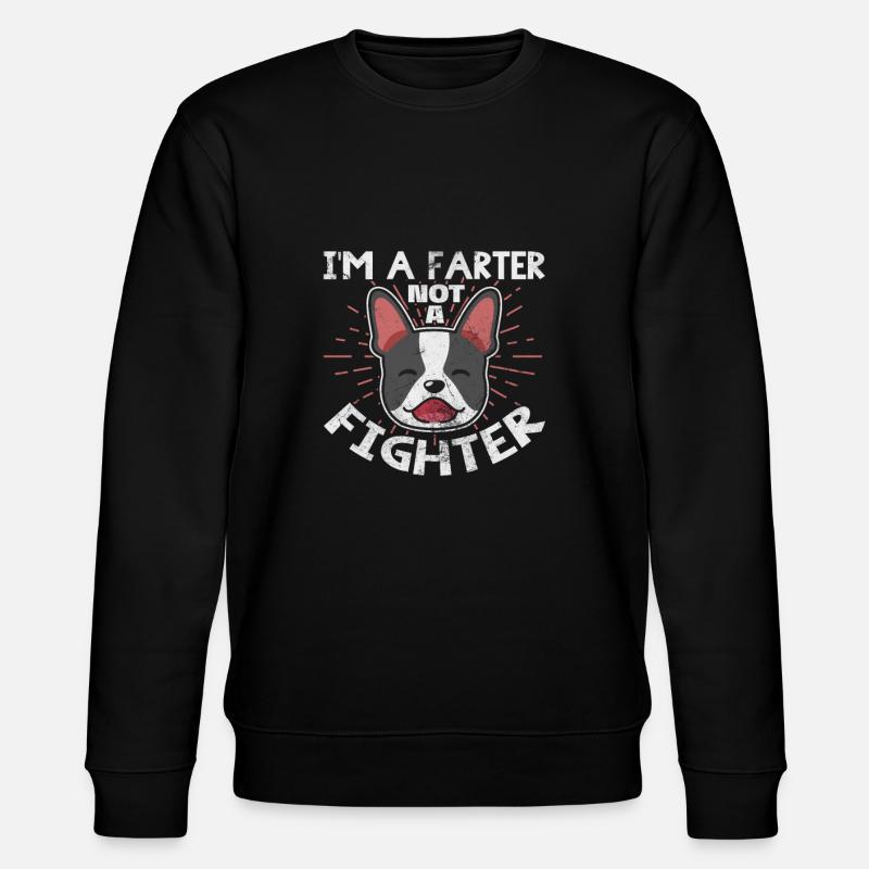 Boston Terrier - Stanley/Stella CHANGER Unisex Organic Sweatshirt - black
