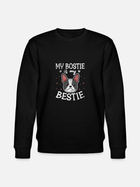 Boston Terrier - Stanley/Stella CHANGER Unisex Organic Sweatshirt - black